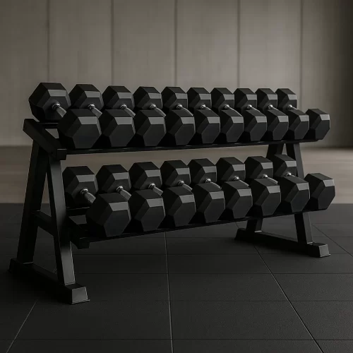 05–80 LBS Dumbbell Set with Storage Rack AFDD-0021